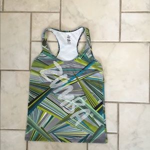 Zumba racerback top, size large.